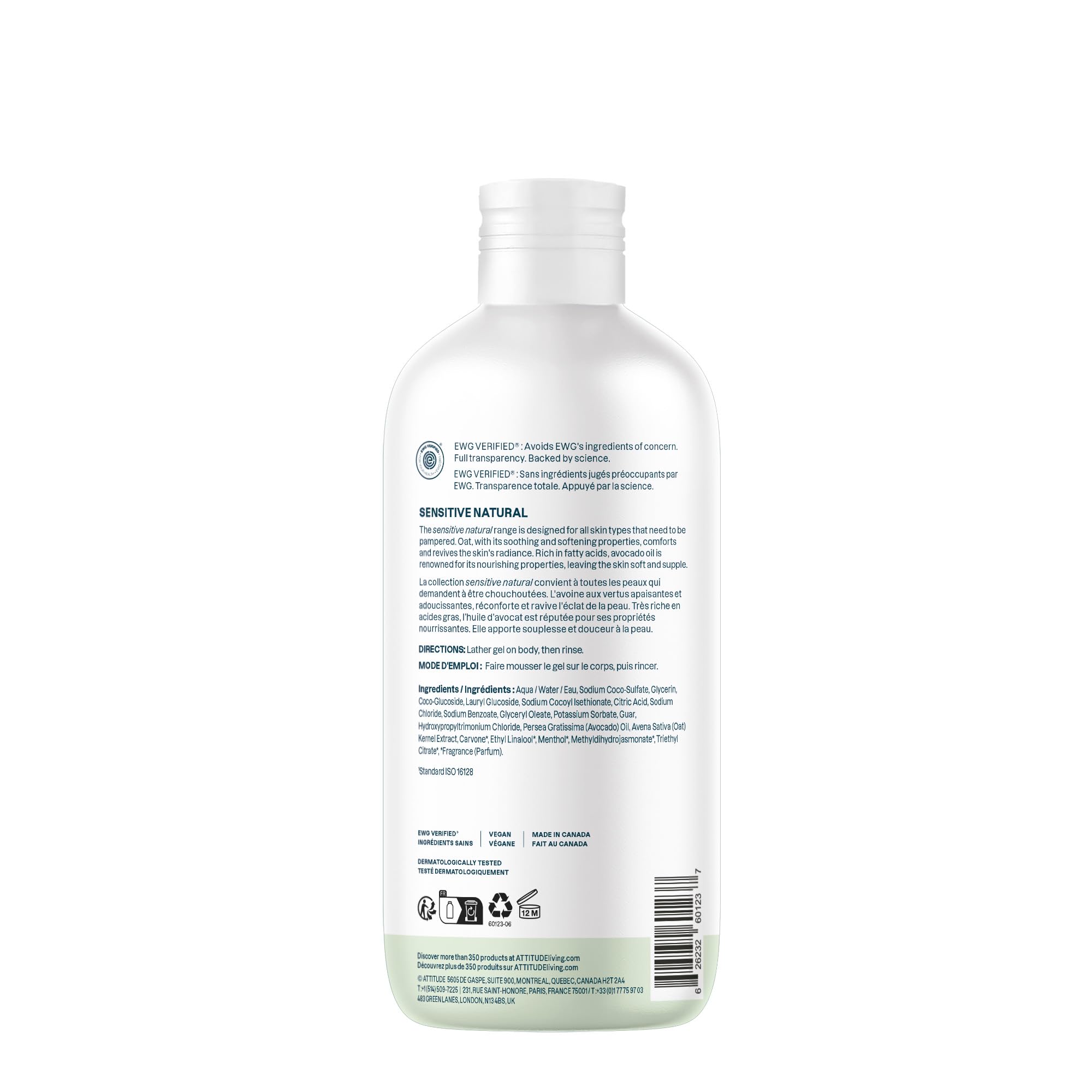 ATTITUDE uso diario para una ducha revitalizante y suave