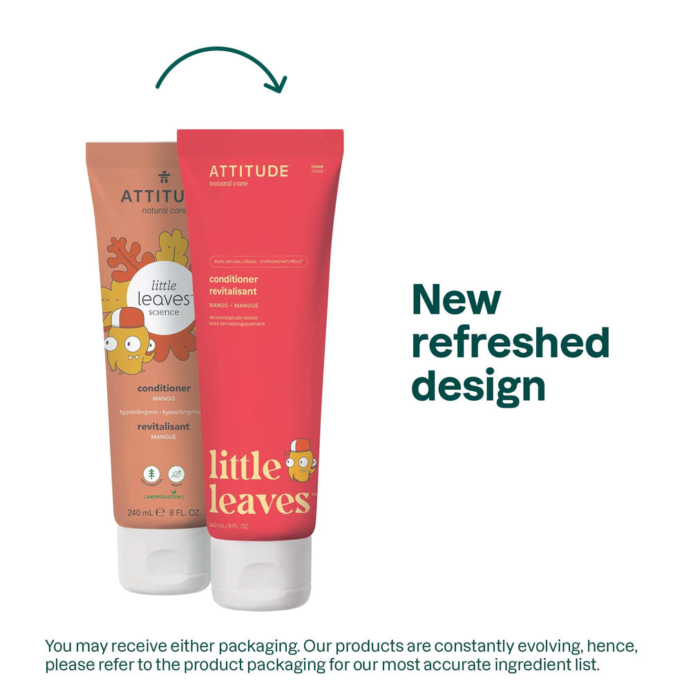 ATTITUDE Little Leaves Mango: aplicación fácil para cabello infantil, brillo suave