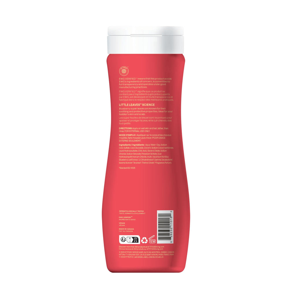 Aroma frutal ATTITUDE Little Leaves Mango, fragancia suave que acompaña la rutina de baño.