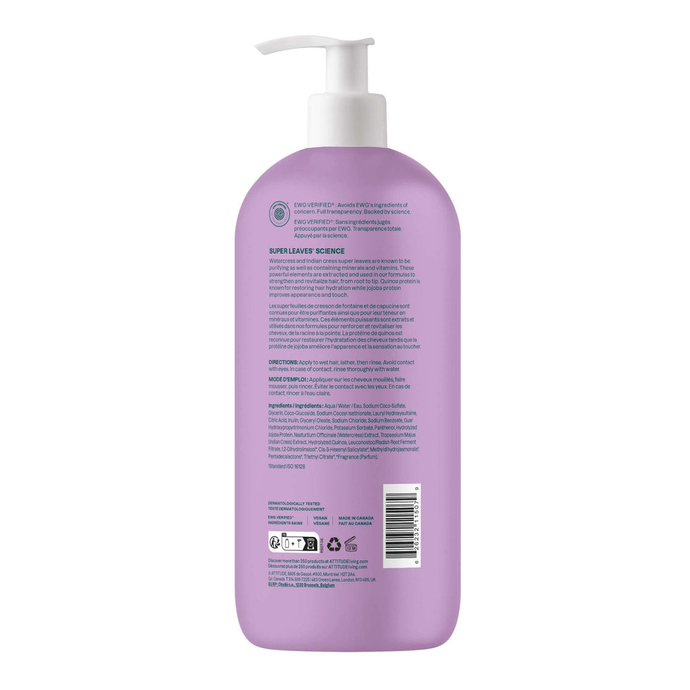 Rituel capillaire Attitude avec après-shampoing pour des cheveux faciles à coiffer.