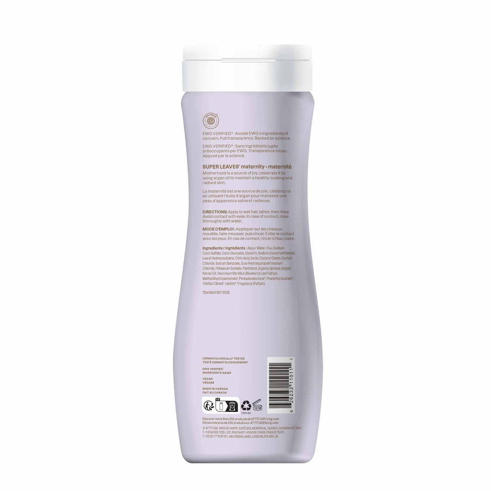 Champú ATTITUDE para embarazo, aplicación en ducha, momento de autocuidado
