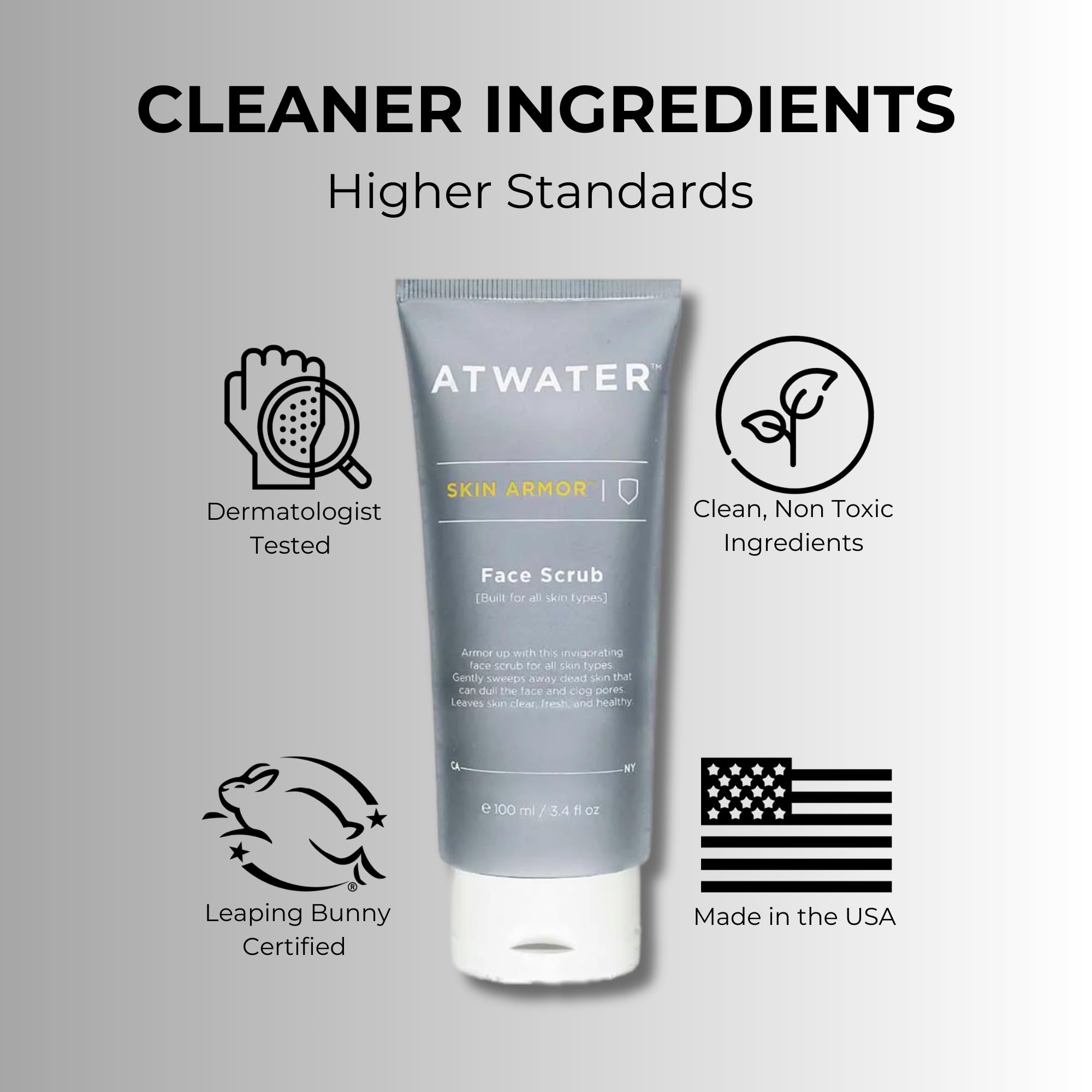 ATWATER Skin Armor tamaño viaje para cuidado diario en movimiento.