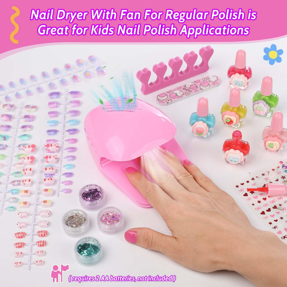 Audab esmaltes para niñas 144, colores divertidos y seguros.