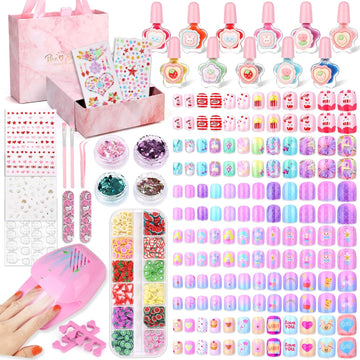 Audab kit de uñas para niñas completo, perfecto para creatividad en casa.