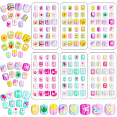 Audab uñas mini autoadhesivas con corazones, ideal para fiestas