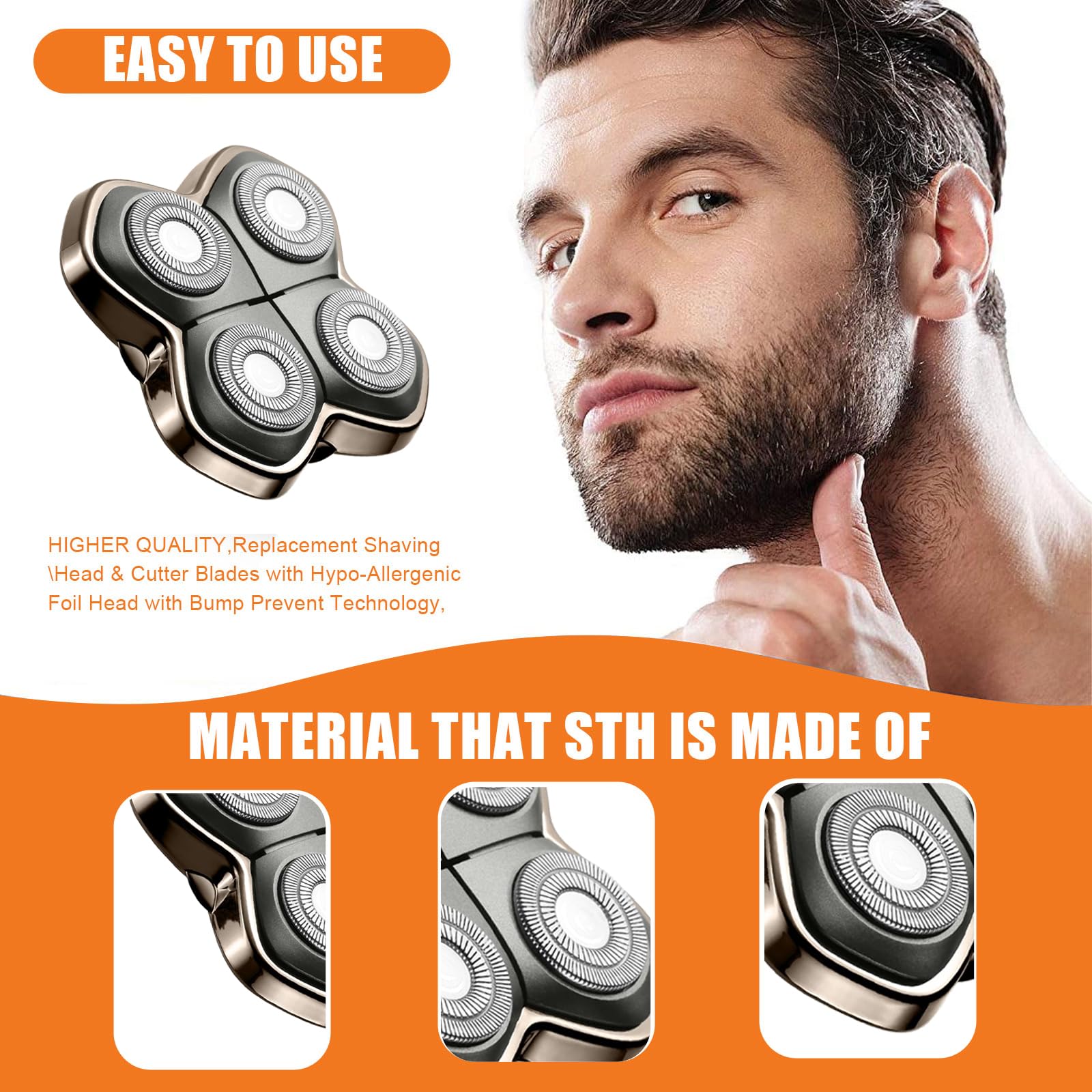 Audoc repuesto PRO 2: compatible con Skull Pitbull, Butterfly Kiss PRO y Palm Shavers para uso diario