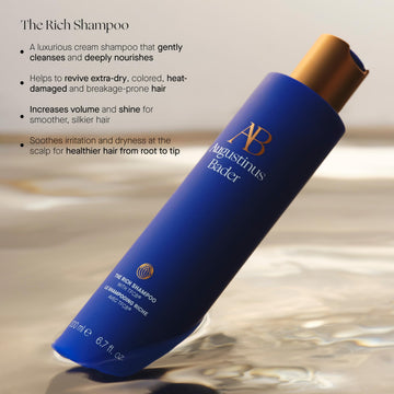 Augustinus Bader Champú crema rico; textura cremosa para cabello suave y sedoso.