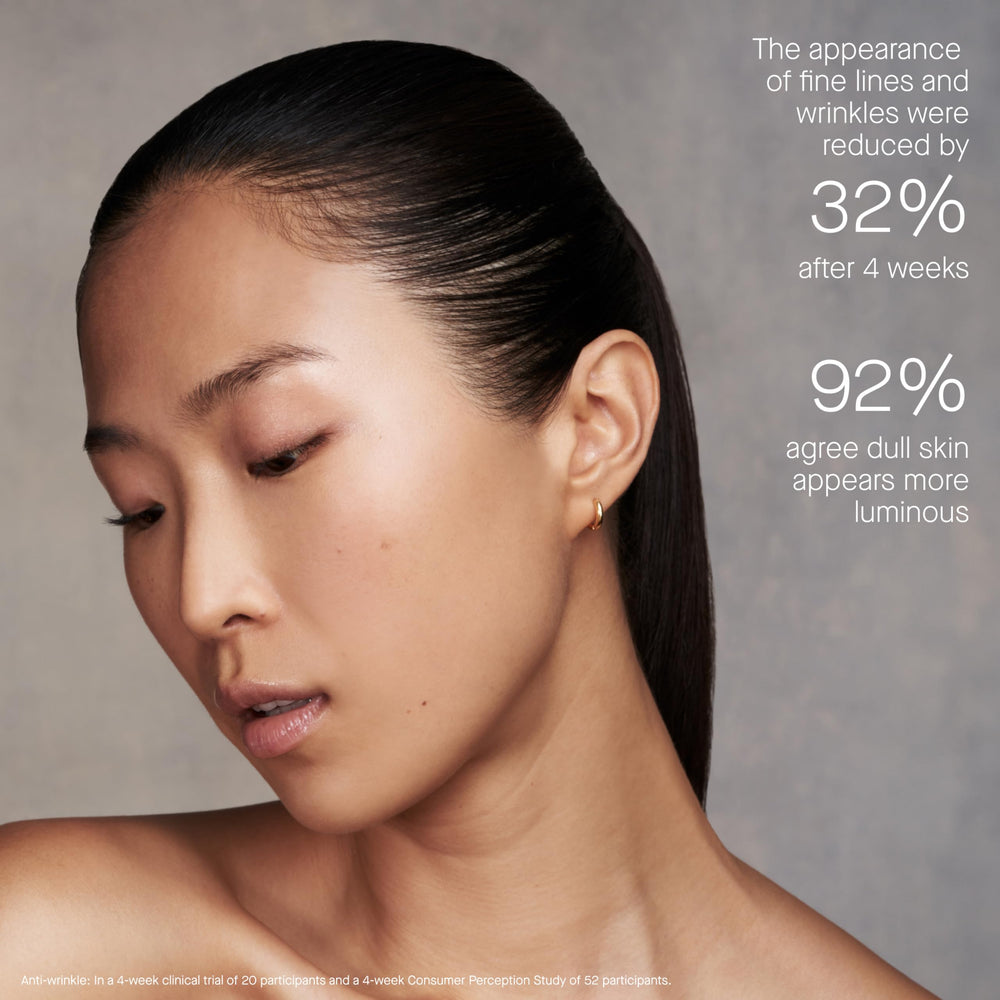 Peau plus lumineuse et teint plus homogène après l’usage de The Cream.