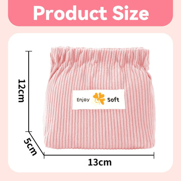 AUGSUN bolsas pana canalé 6pc colores variados para accesorios