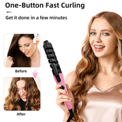 AUITRONCARE curvas espiral, giro de 360 grados para rizos definidos sin tirones.