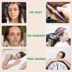 AUITRONCARE rizos naturales tras uso sin calor con acabado suave