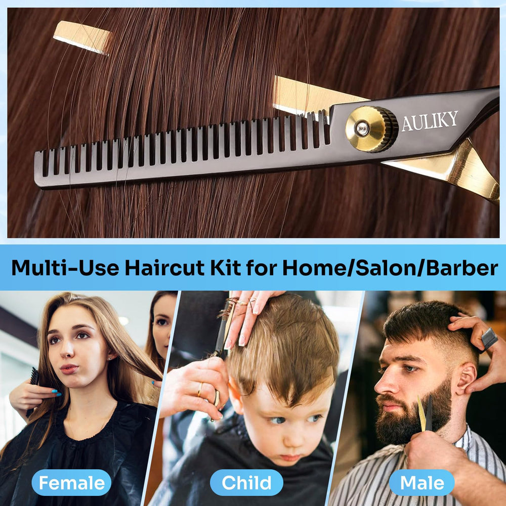AULikY kit profesional barbería, conjunto completo para estilo diario.