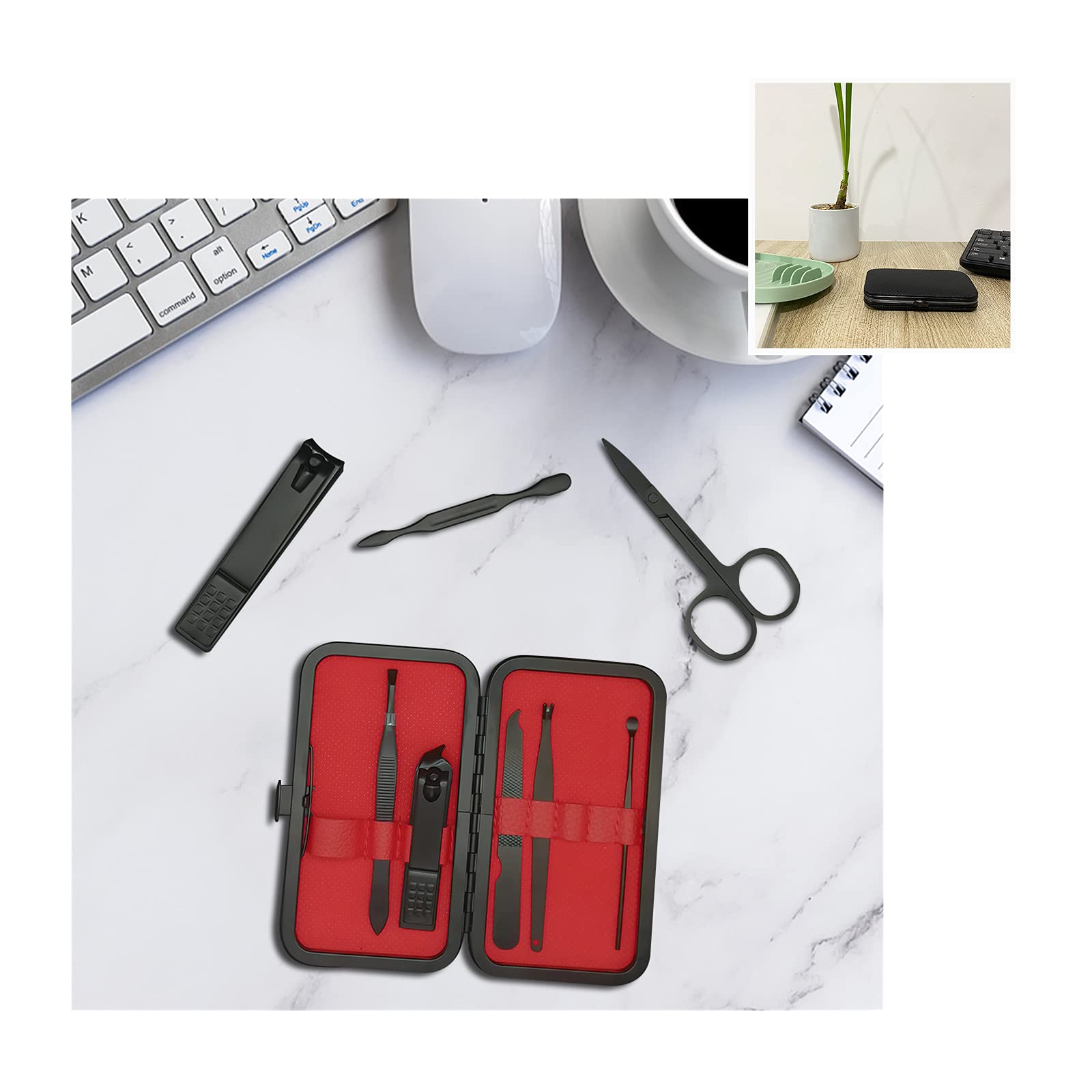 Kit de cuidado de uñas AULLUA para uso diario en casa o viaje