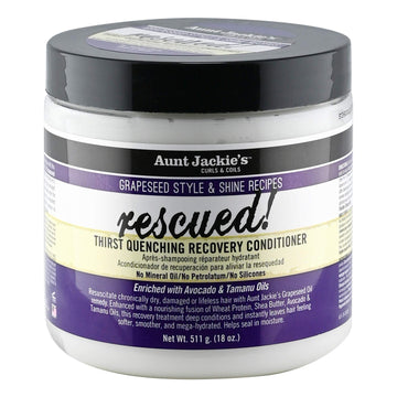 Aunt Jackie's acondicionador de 18 oz para cabello seco, hidratación instantánea.