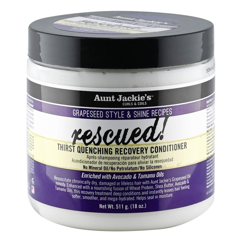 Aunt Jackie's acondicionador de 18 oz para cabello seco, hidratación instantánea.