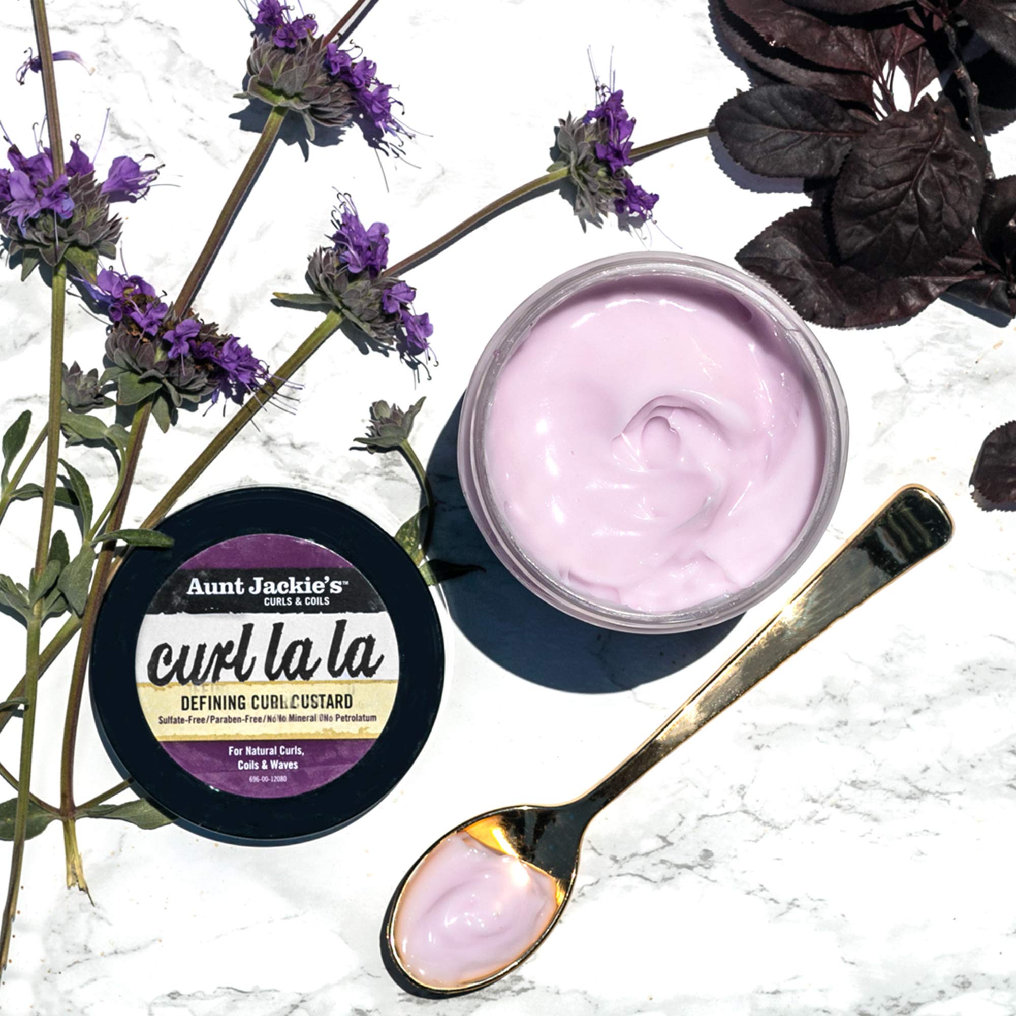 Aunt Jackie's crema definidora para cabello natural, uso diario recomendado.