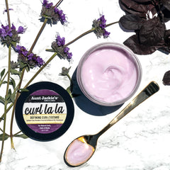 Aunt Jackie's crema definidora para cabello natural, uso diario recomendado.