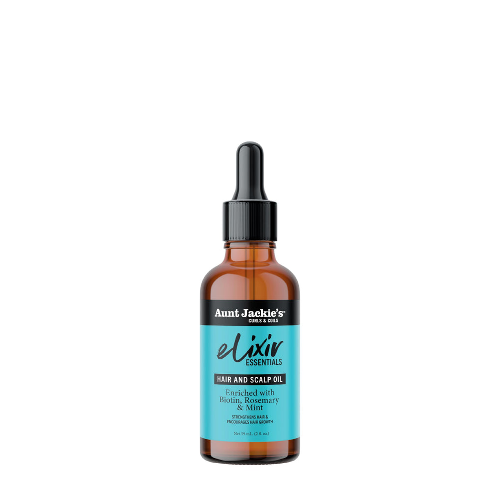 Aunt Jackie's Elixir Essentials en bote, nutre y suaviza el cabello