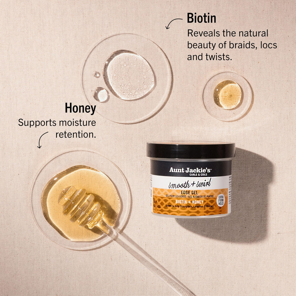 Aunt Jackie's gel para contorno: control del frizz y brillo sutil.