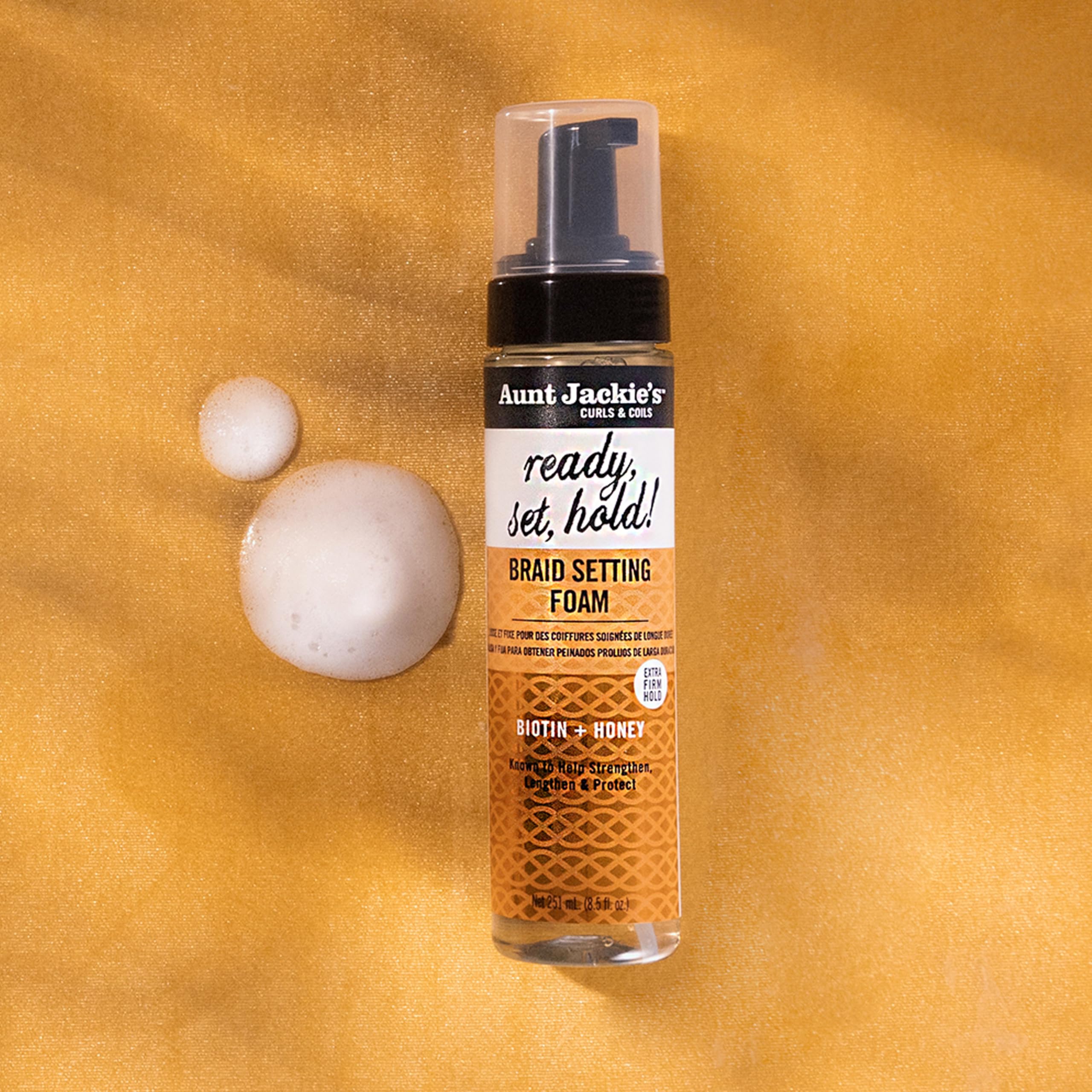 Hidratación con miel para cabello suave con Aunt Jackie's.