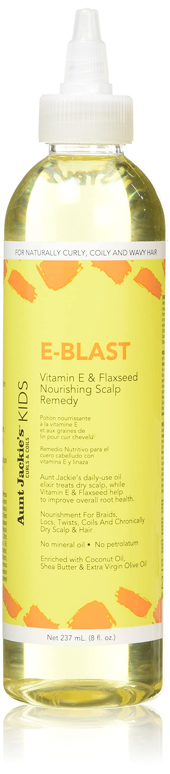Aunt Jackie's Kids E-Blast aceite diario para cuero cabelludo y cabello hidratado.