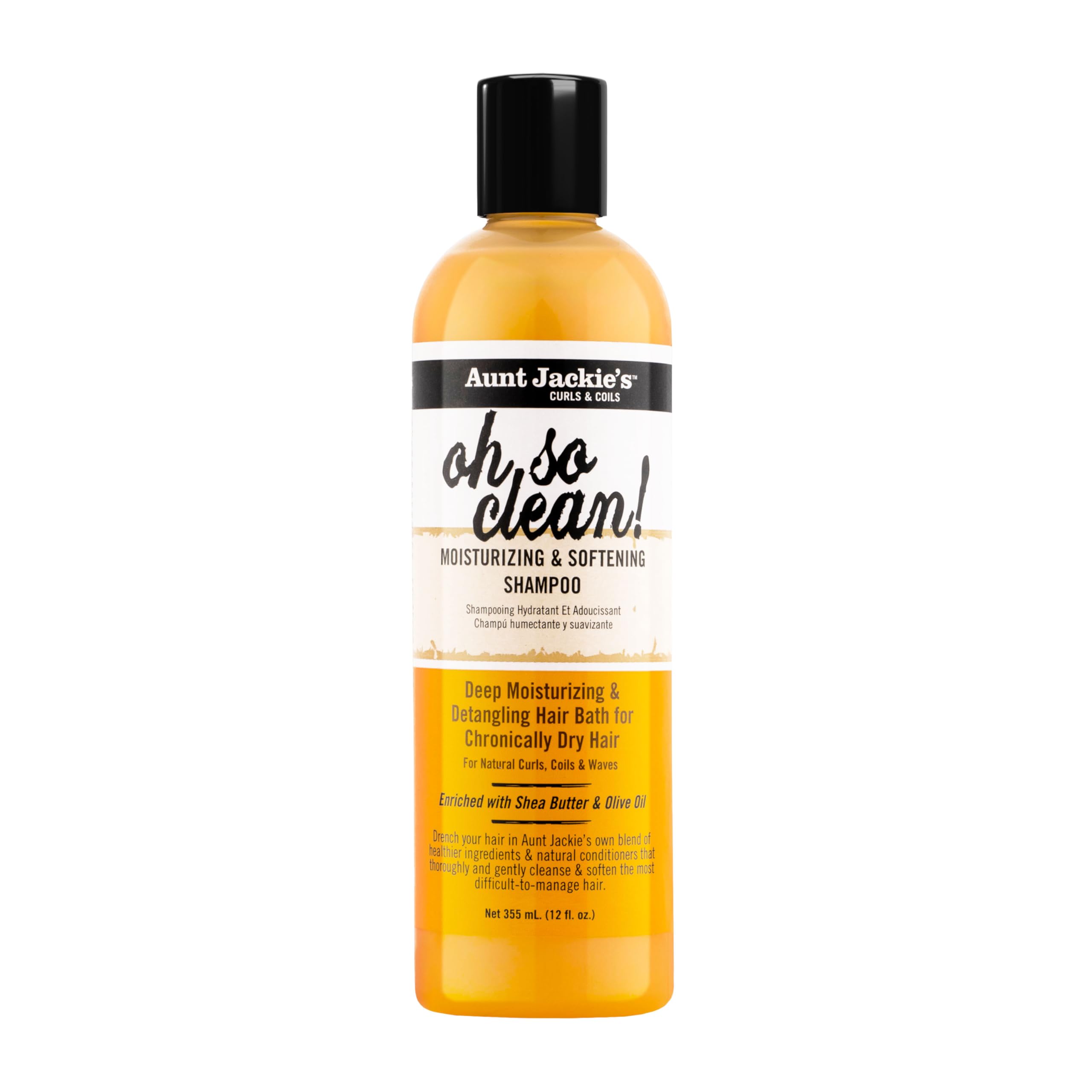 Aunt Jackie's Oh So Clean: ingredientes clave que limpian suave y profundamente.