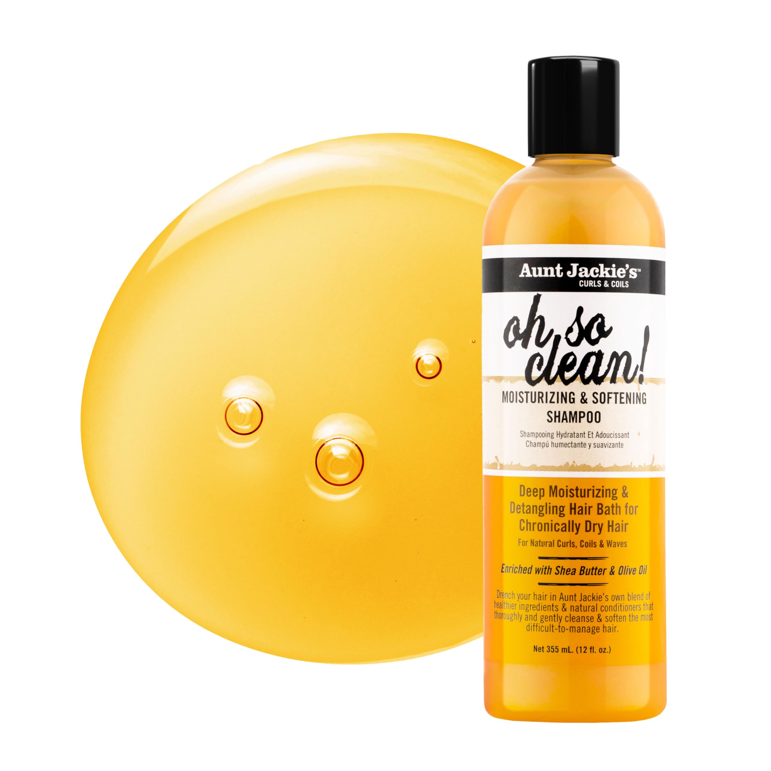 Aunt Jackie's Oh So Clean: manteca de karité para suavidad y brillo.