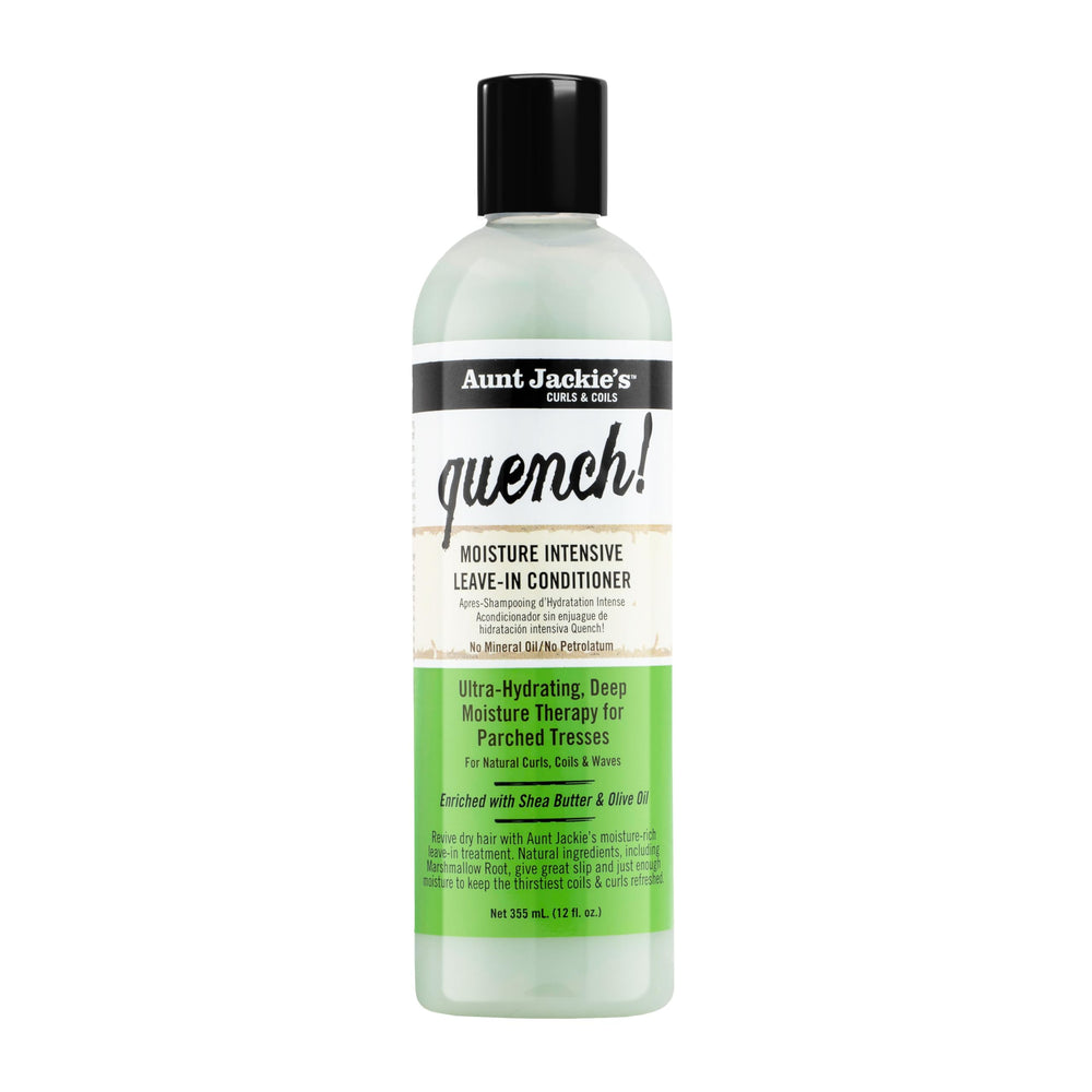 Aunt Jackie's Quench: botella visible para hidratación intensa