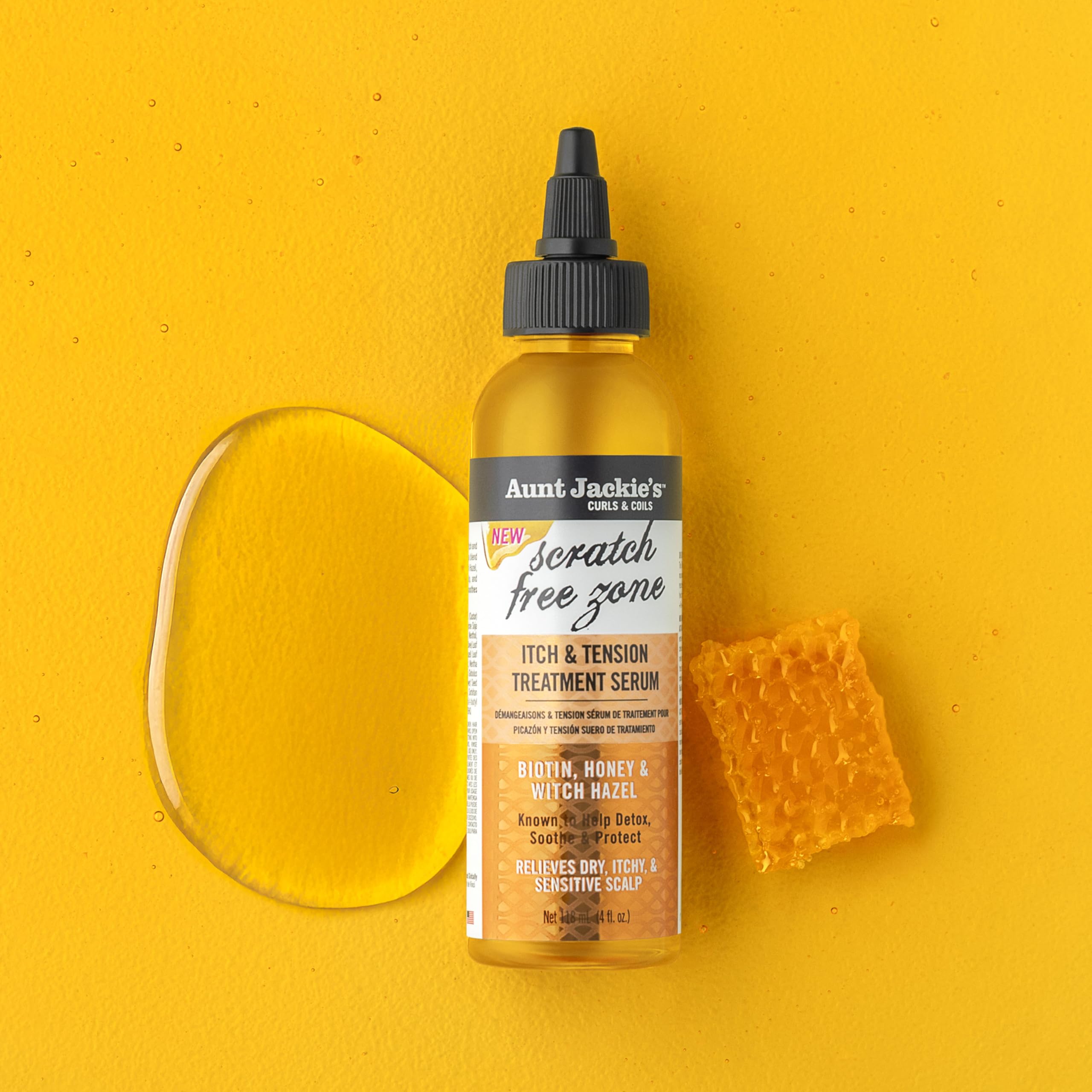Aunt Jackie's serum para brillo y fortalecimiento en trenzas.