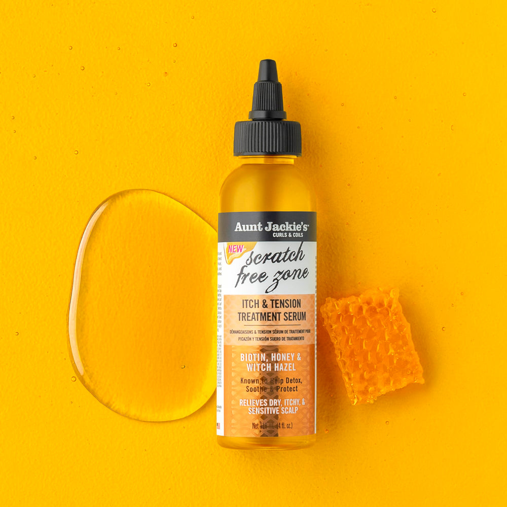 Aunt Jackie's serum para brillo y fortalecimiento en trenzas.