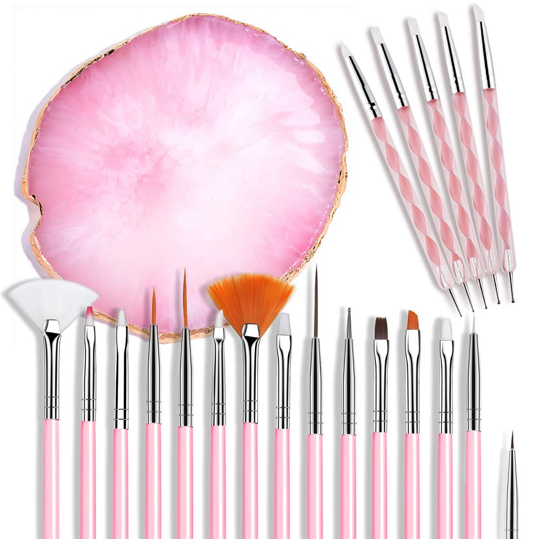 AUOCATTAIL: pinceles para uñas para diseños detallados en casa
