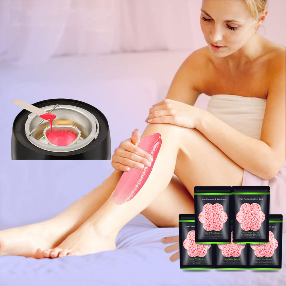 Auperwel granos de cera dura para piernas, cobertura amplia y resultados duraderos
