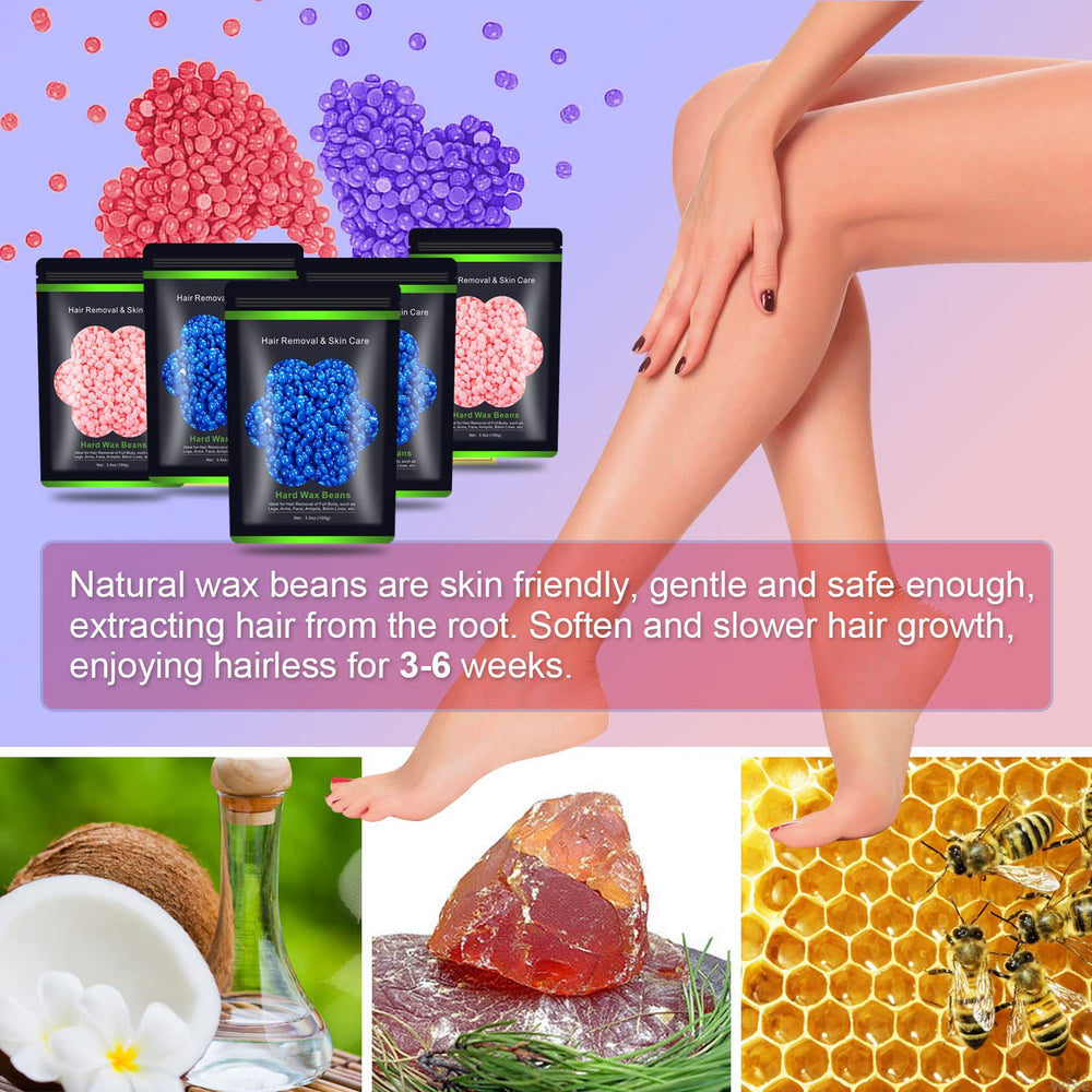 Auperwel perlas de cera para depilación brasileña, con aromas suaves.