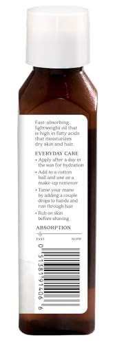 Aura Cacia Aceite fraccionado de coco, cuidado corporal ligero para diario.