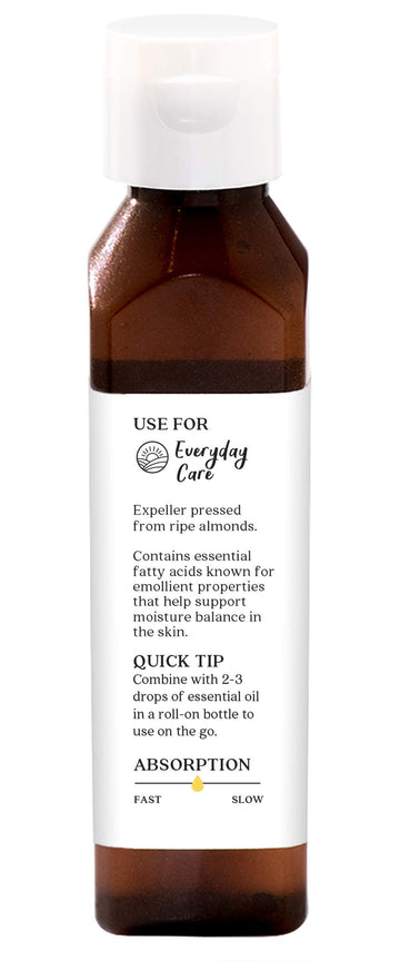 Aura Cacia Baño relajante con aceite de almendra para piel nutrida.