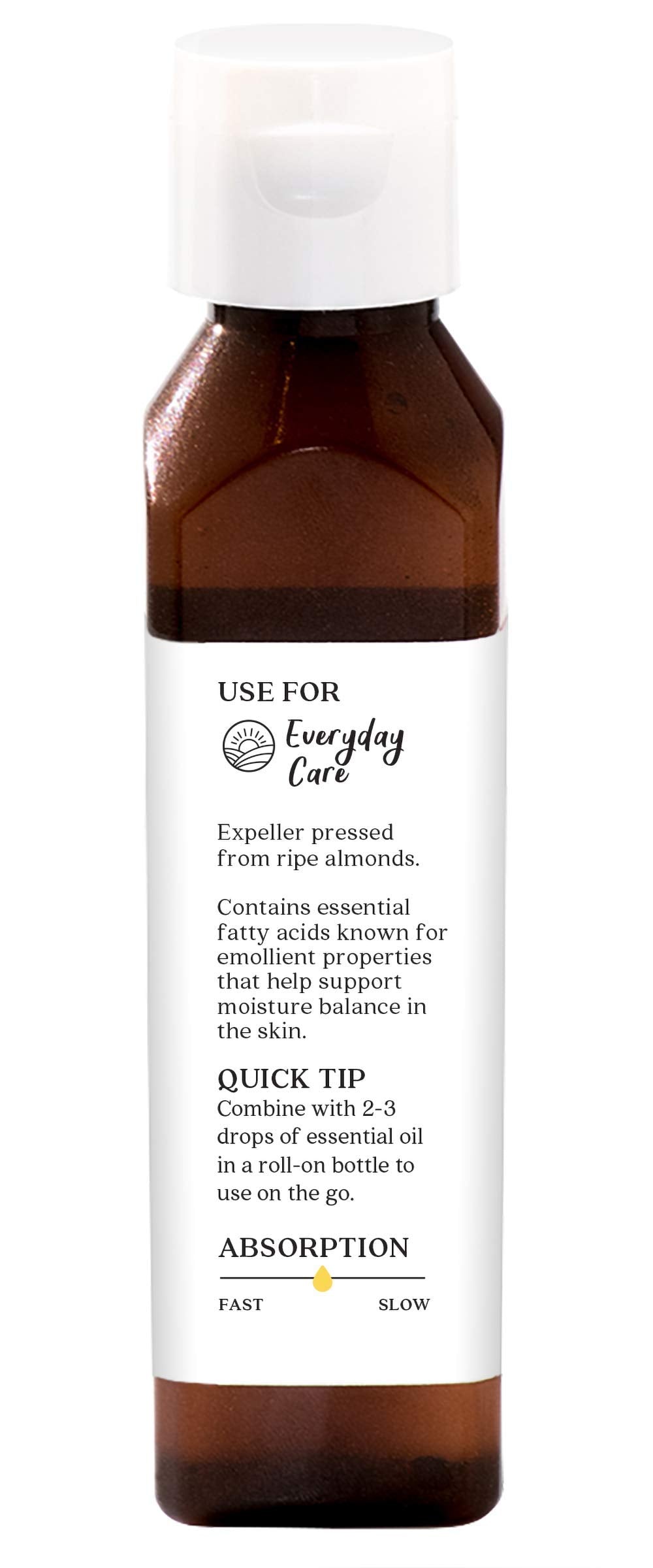 Aura Cacia Baño relajante con aceite de almendra para piel nutrida.