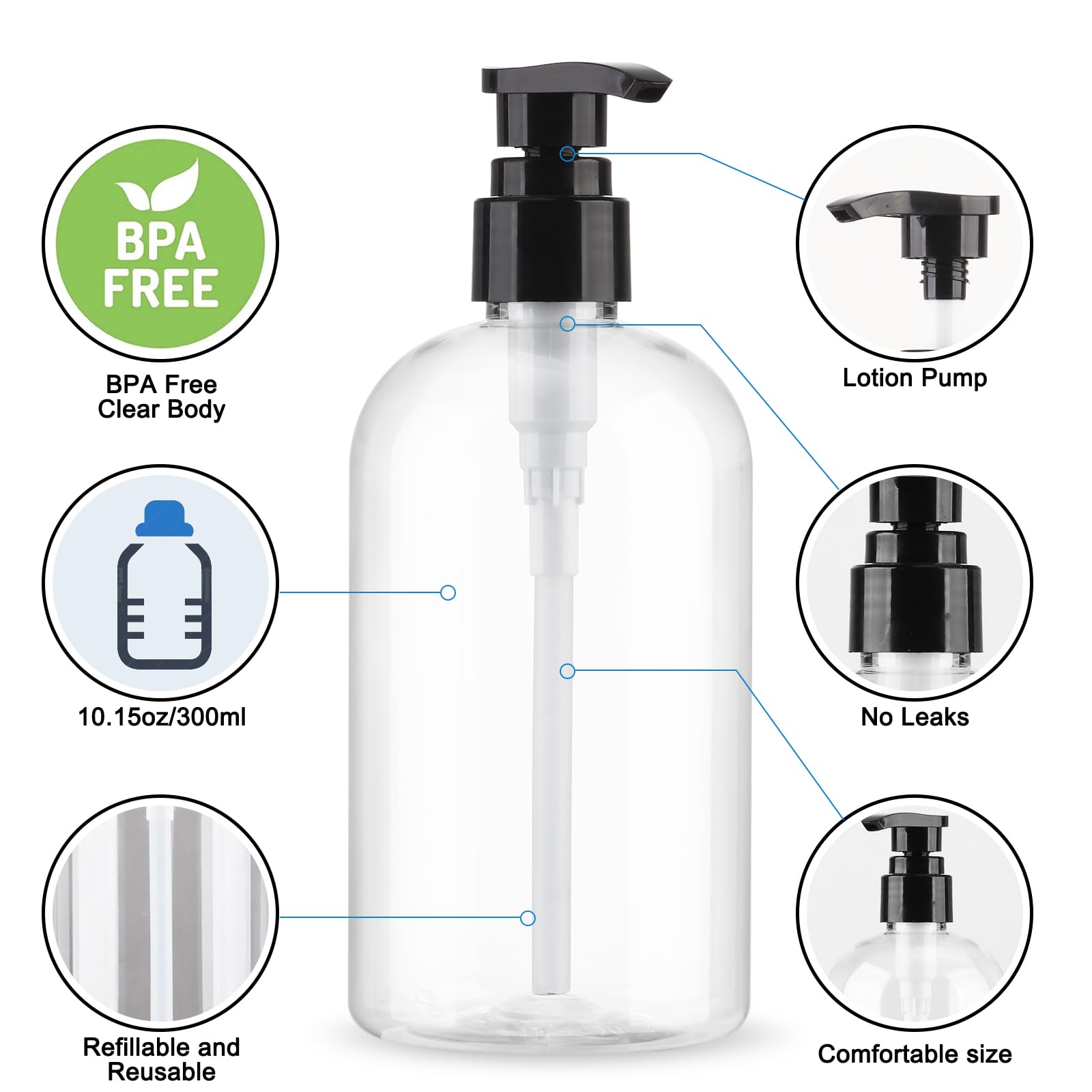Material PET sin BPA de Aurnoet, seguro y duradero.