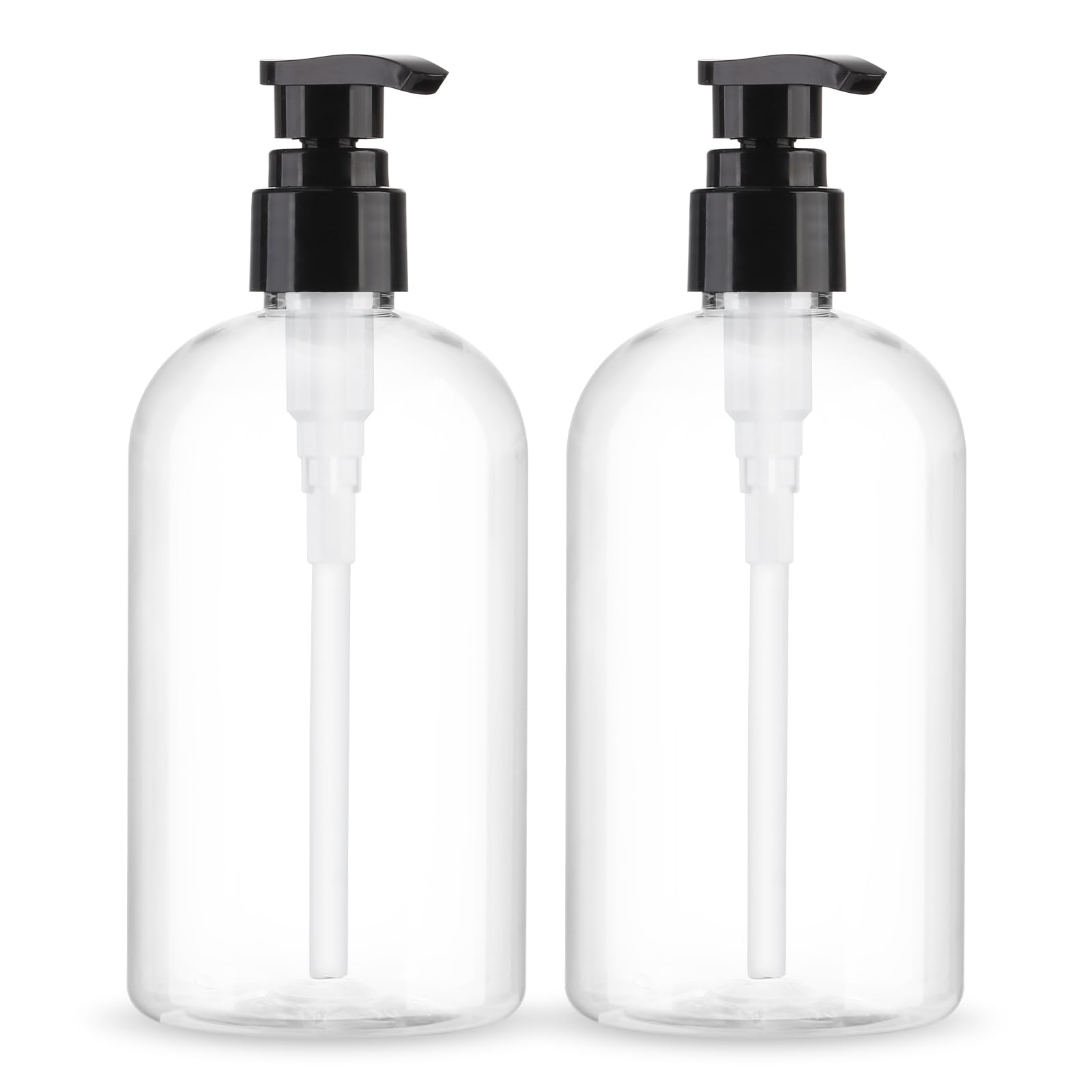 Botellas dispensador Aurnoet 300 ml, claras y listas para rellenar.