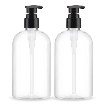 Botellas dispensador Aurnoet 300 ml, claras y listas para rellenar.