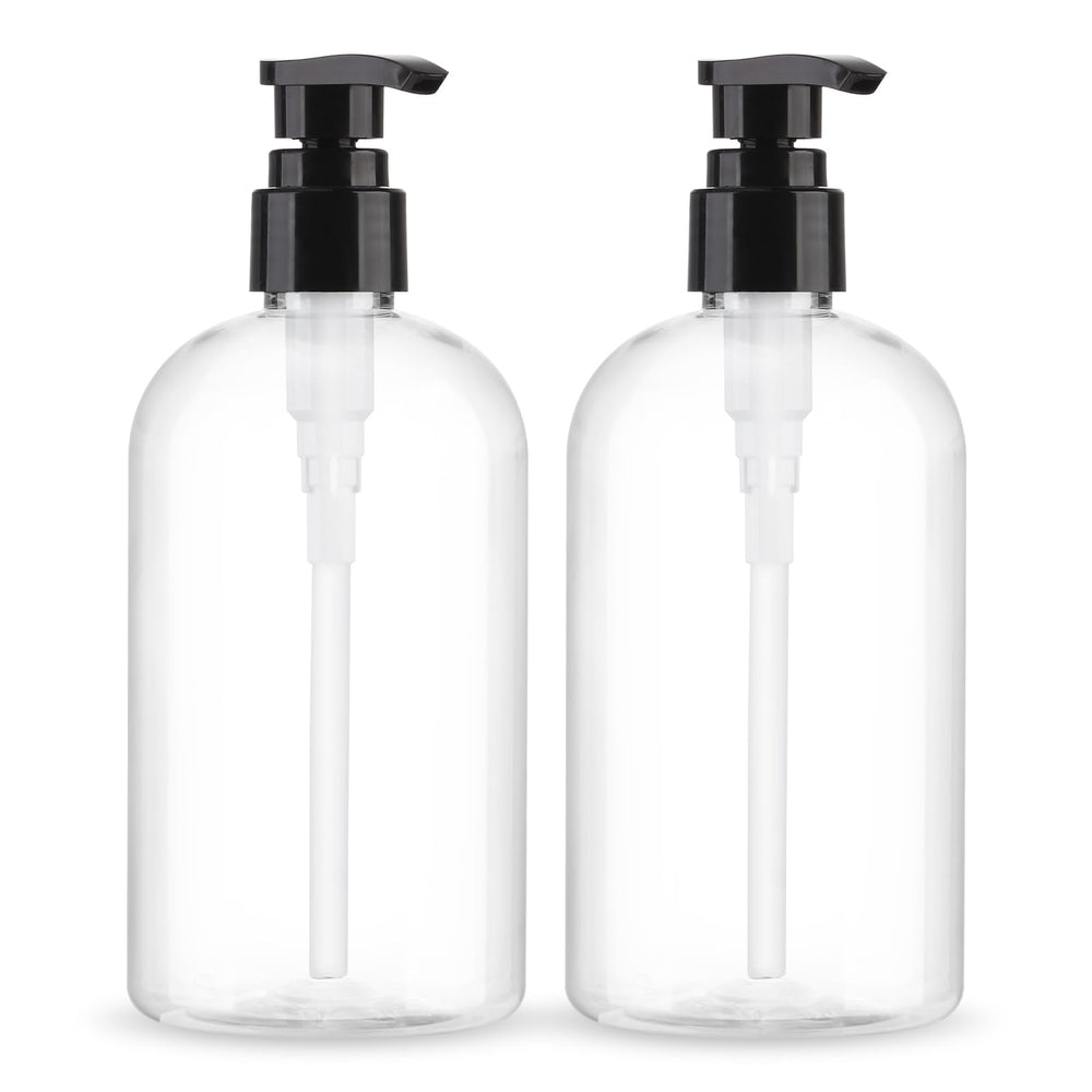 Botellas dispensador Aurnoet 300 ml, claras y listas para rellenar.
