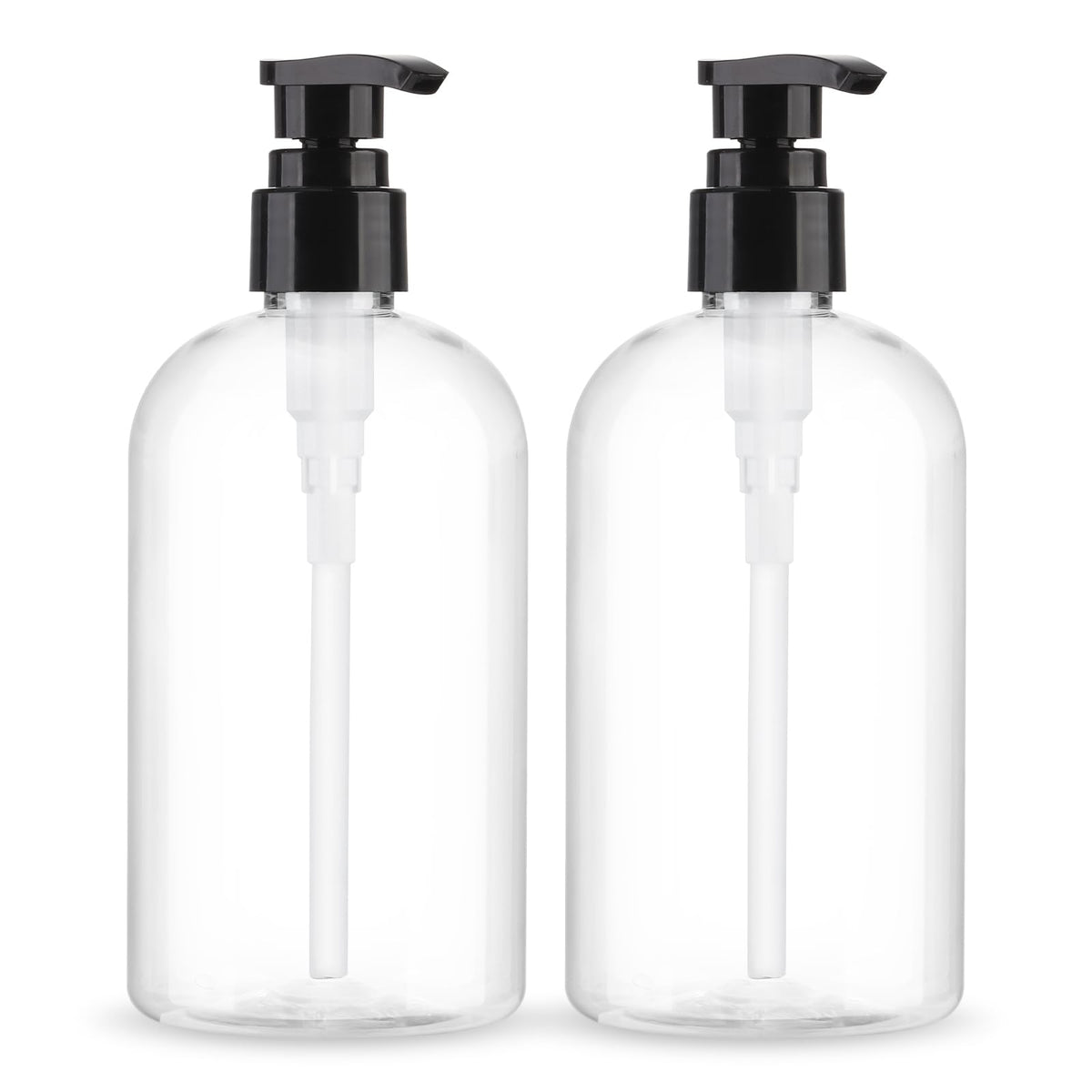 Botellas dispensador Aurnoet 300 ml, claras y listas para rellenar.