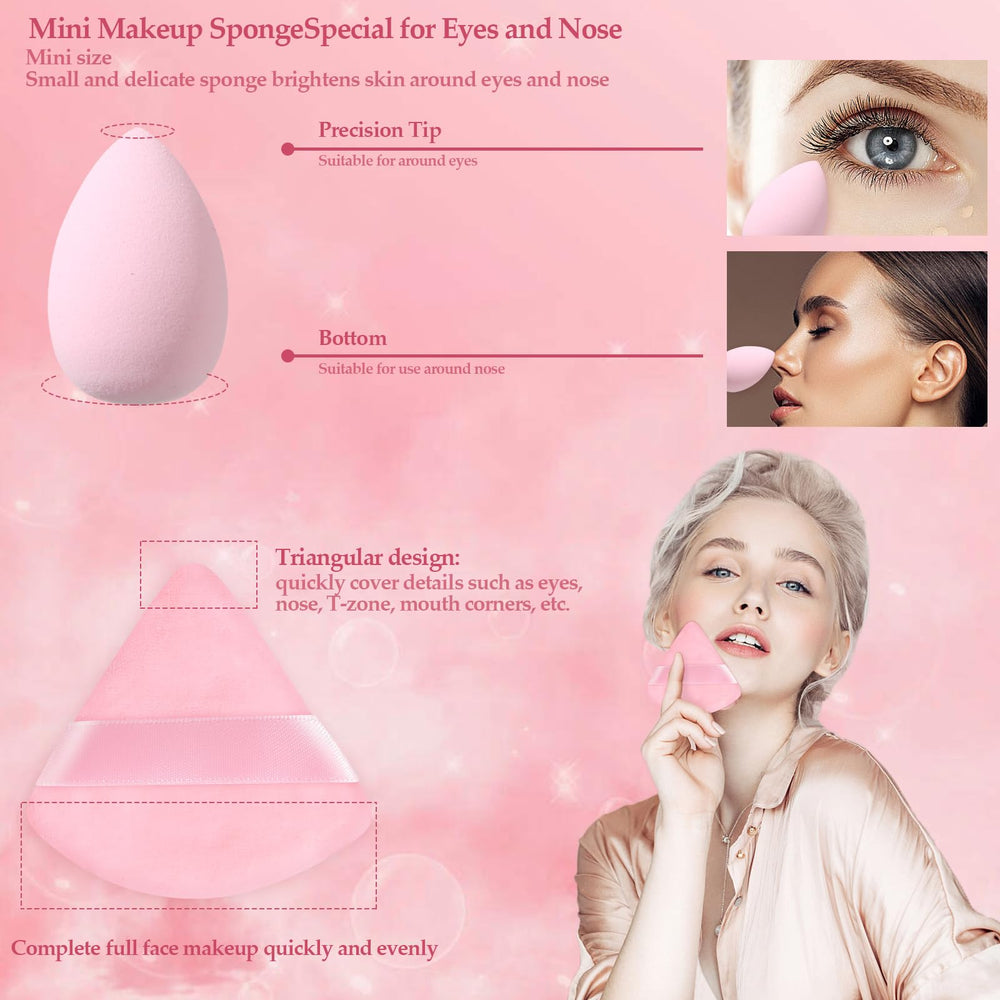 Esponjas auroray colores divertidos para mezclar y lograr un resultado natural.