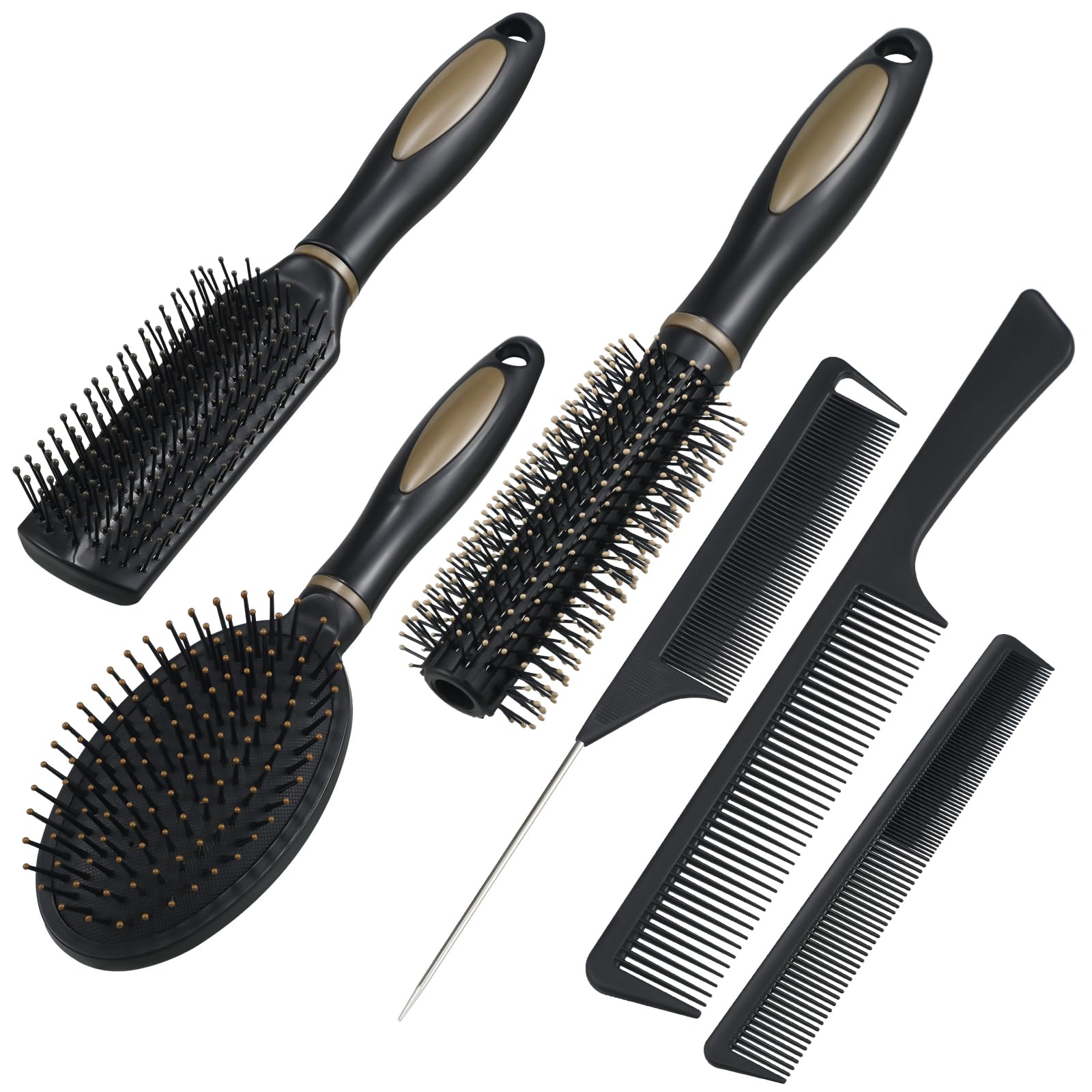 Auroray set de peines pala para desenredar con suavidad y masaje suave del cuero cabelludo
