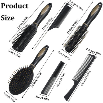 Auroray peine plano para peinado suave y control del cabello liso