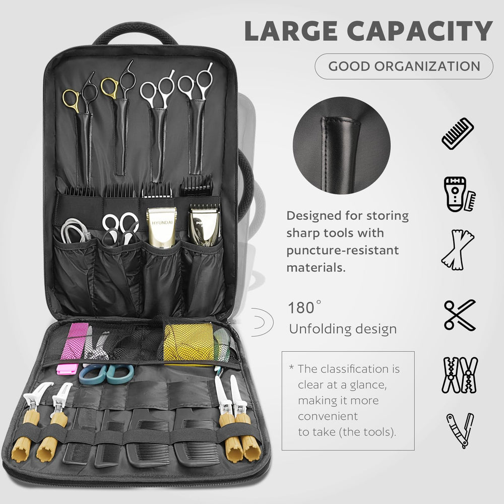 AUROTIER bolsa barbero: capacidad profesional para clippers y secadores.