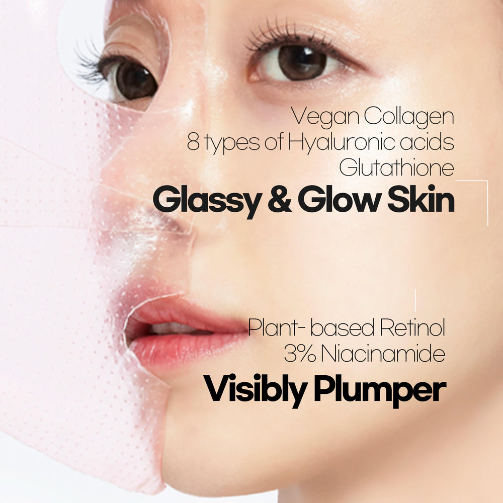 aurtier mascarilla hidrogel resplandor e hidratación profunda para piel suave.