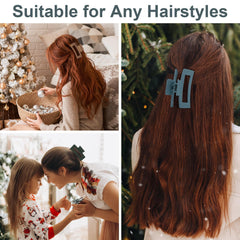 Pinza Auseibeely para cabello de acrílico, resorte seguro y agarre firme