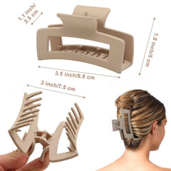 Sujeción estable para cabello fino con pinza Auseibeely marrón.