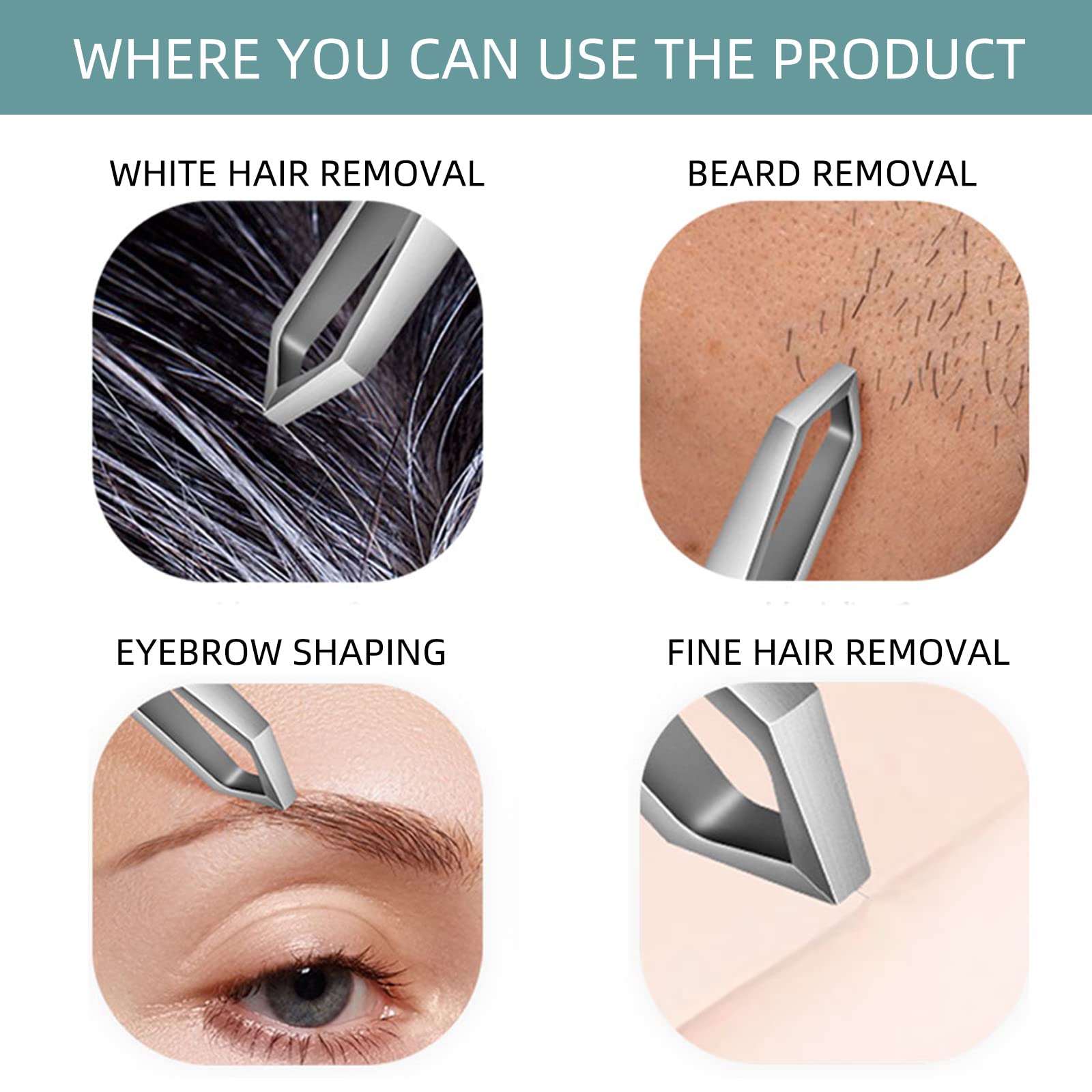 Puntas 5 mm precisas de Ausomtek para eliminar vellos finos con control.