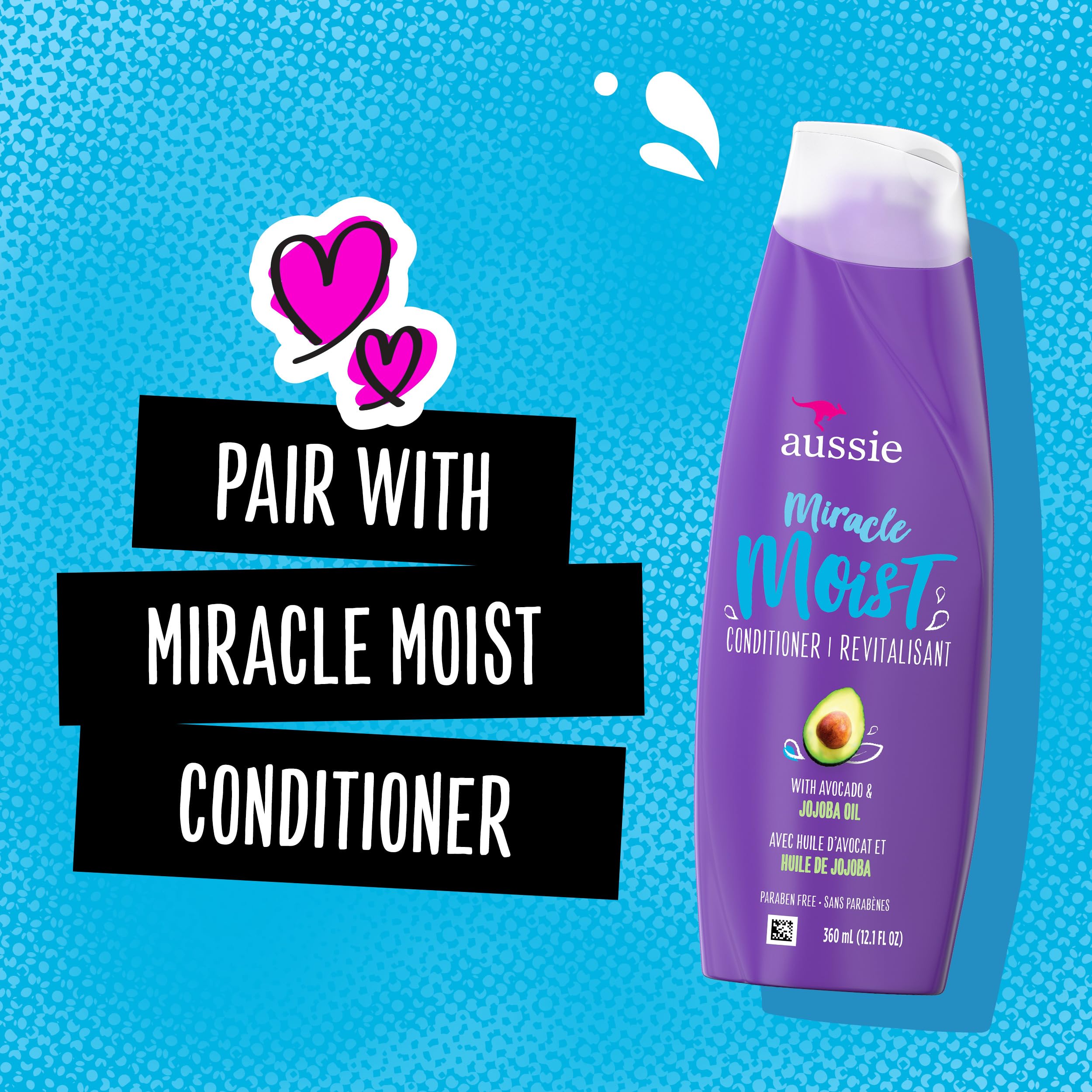 Uso diario del champú Miracle Moist para cabello seco